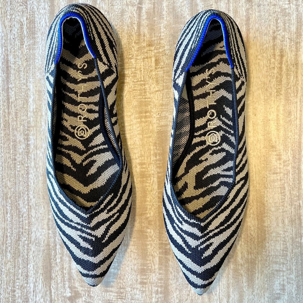 Rothy's The Point Zebra Flat